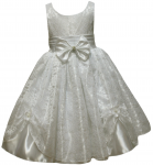 GIRLS CASUAL DRESSES W/ BOW (WHITE)